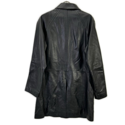 COMME CA DU MODE MEN コムサデモードメン ブラック ラムレザー ジャケット コート
