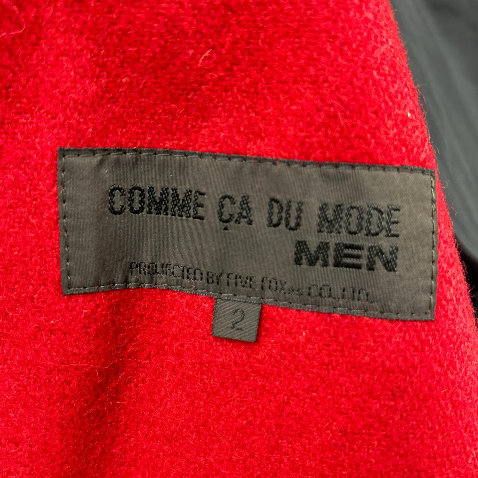 COMME CA DU MODE MEN コムサデモードメン ブラック ラムレザー ジャケット コート