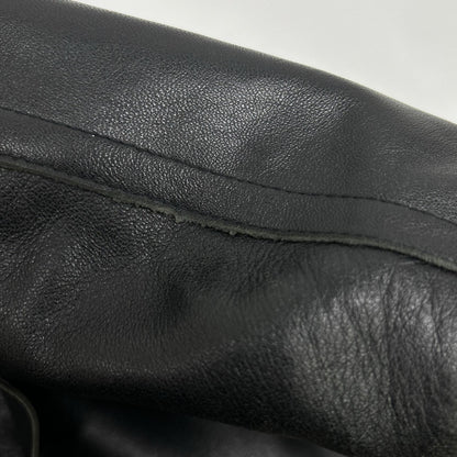 COMME CA DU MODE MEN コムサデモードメン ブラック ラムレザー ジャケット コート