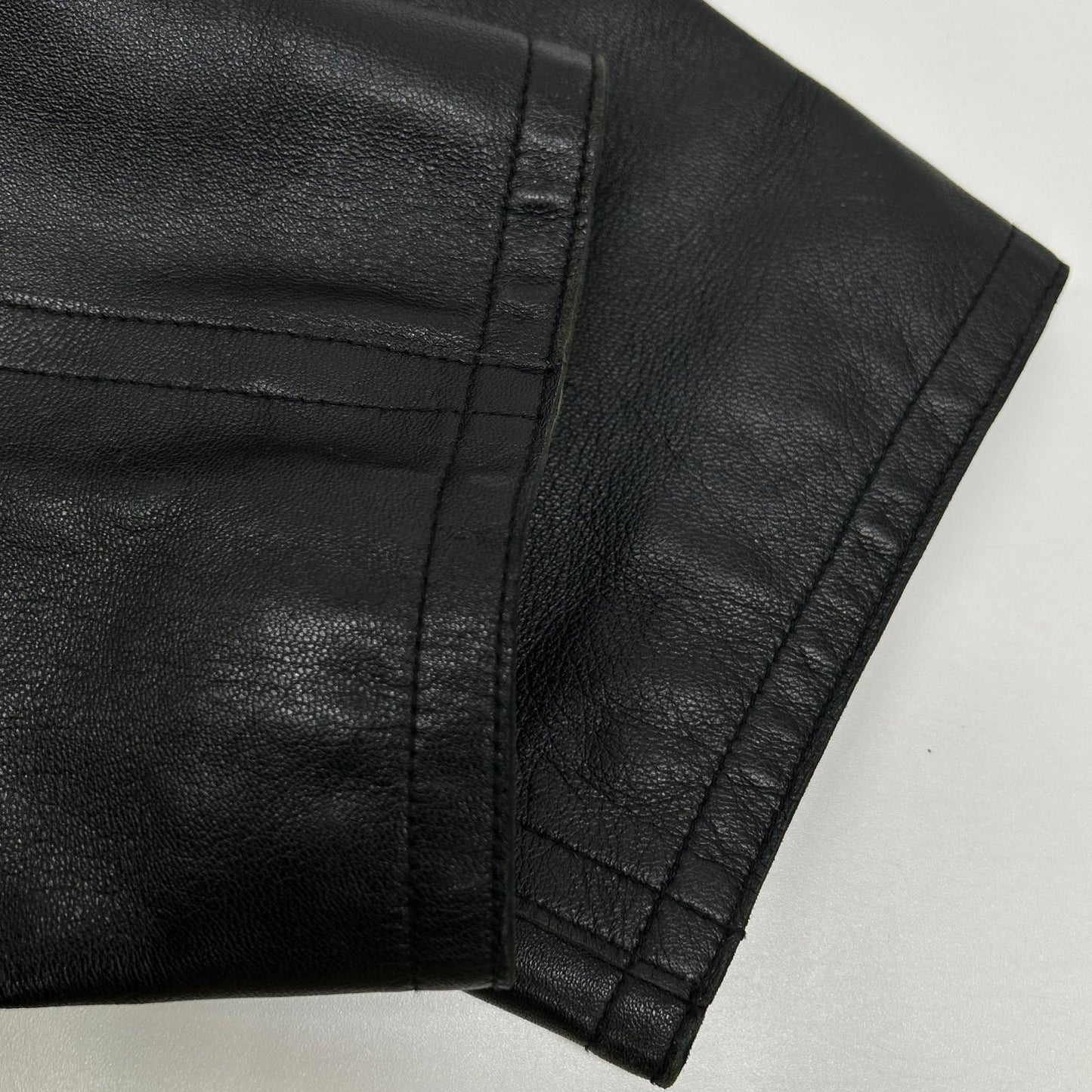 COMME CA DU MODE MEN コムサデモードメン ブラック ラムレザー ジャケット コート