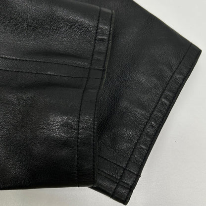 COMME CA DU MODE MEN コムサデモードメン ブラック ラムレザー ジャケット コート