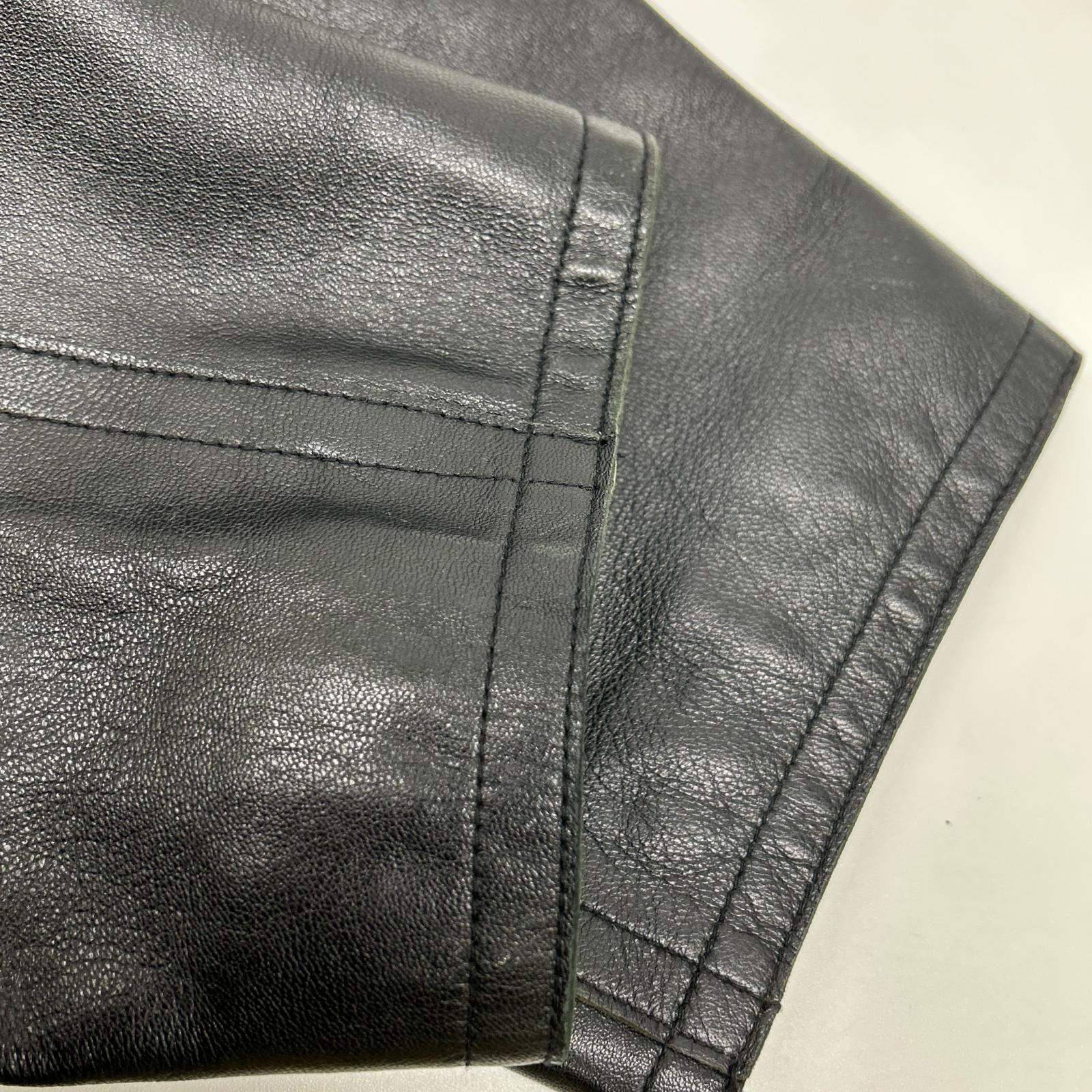 COMME CA DU MODE MEN コムサデモードメン ブラック ラムレザー ジャケット コート