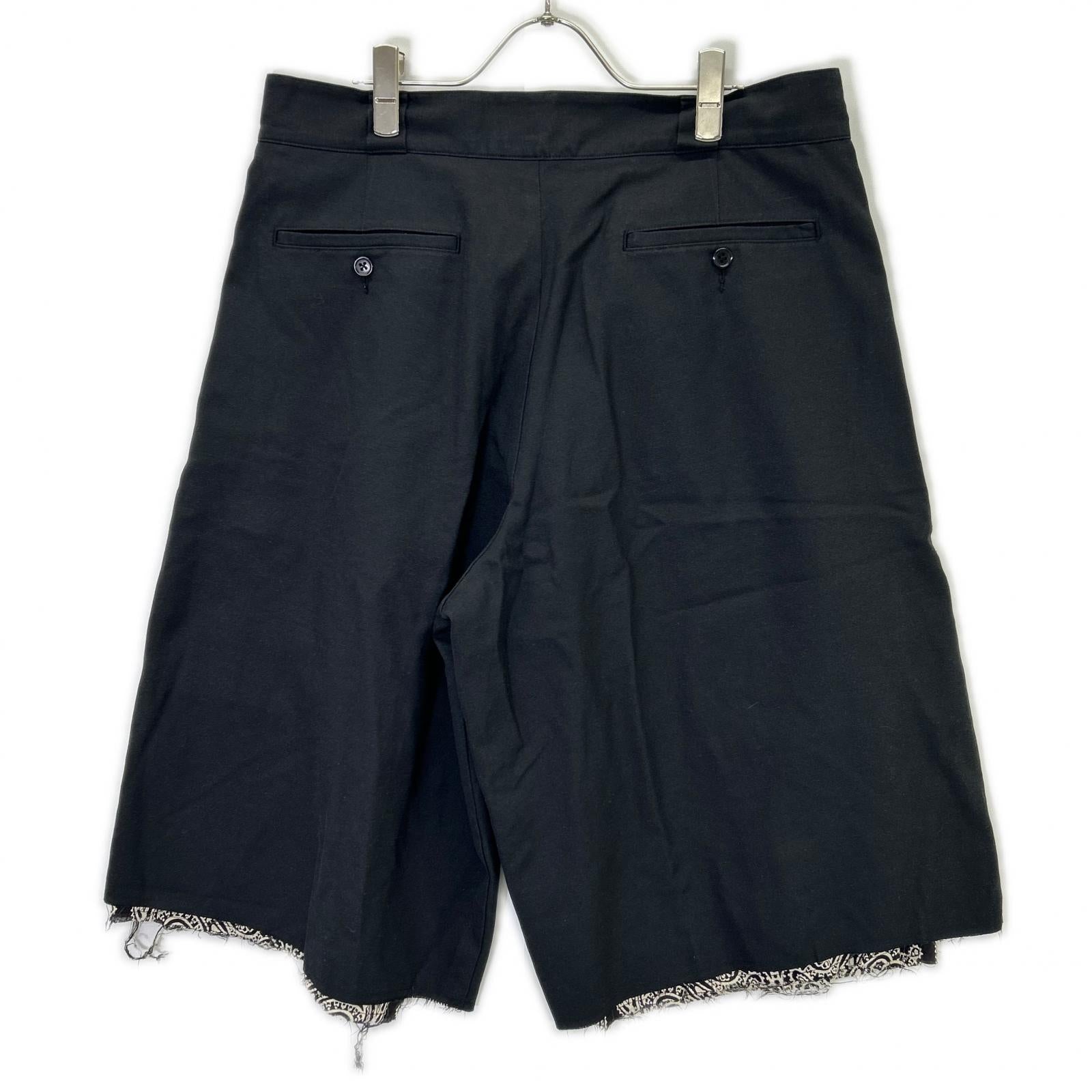 Children of the discordance チルドレンオブザディスコーダンス COTDPT-352B ブラック INTAGE BANDANA WIDE SHORT PANTS ボトムス