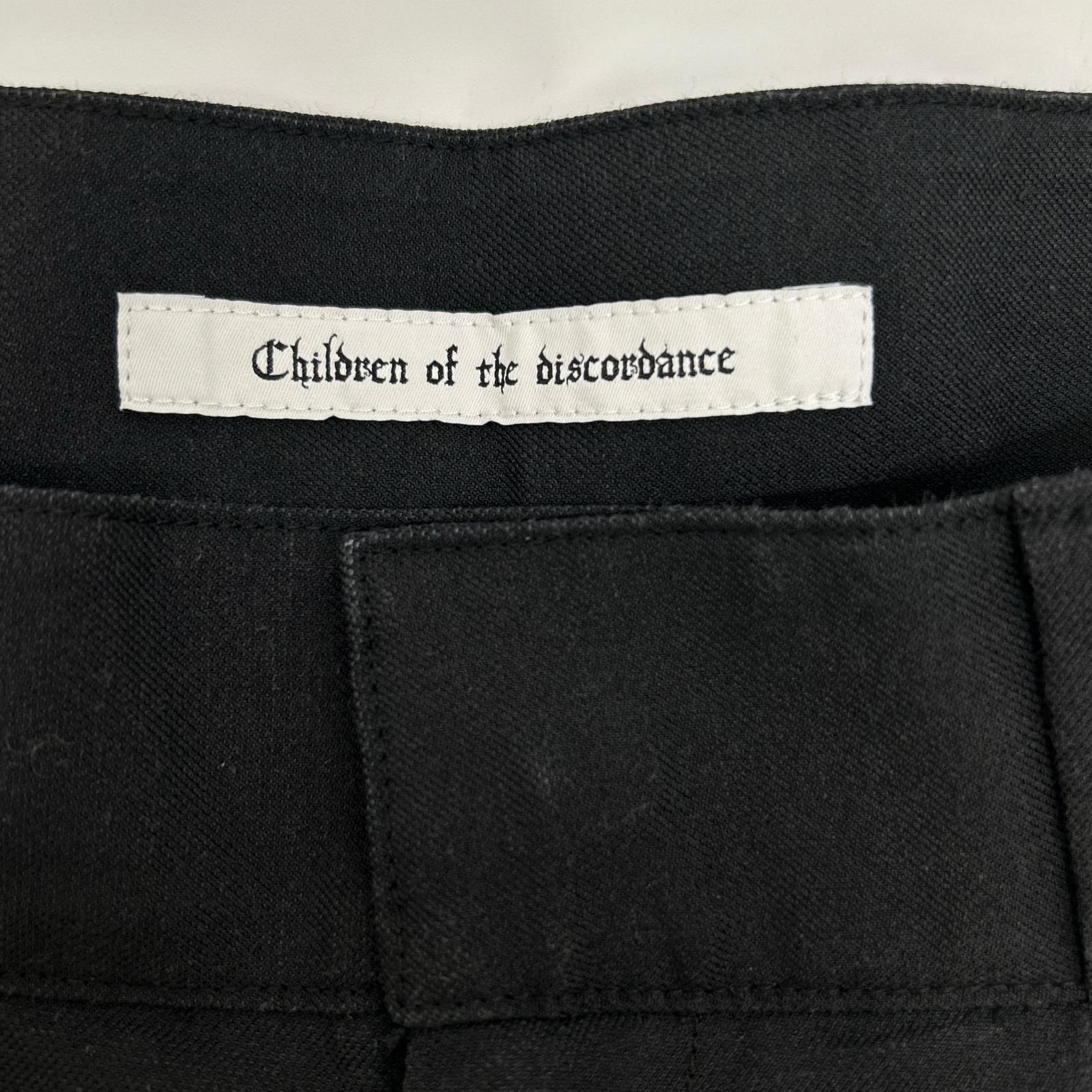 Children of the discordance チルドレンオブザディスコーダンス COTDPT-352B ブラック INTAGE BANDANA WIDE SHORT PANTS ボトムス