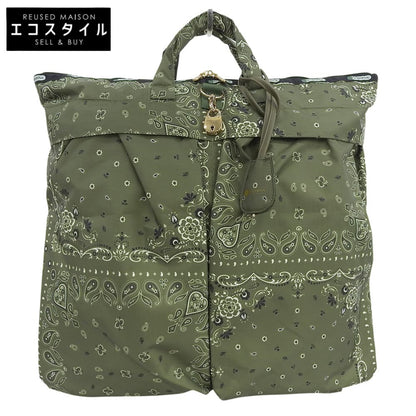 LESPORTSAC レスポートサック 新品同様 LG HELMET TOTE アトリエコレクション ハンドバッグ レディース カーキグリーン ハンドバッグ