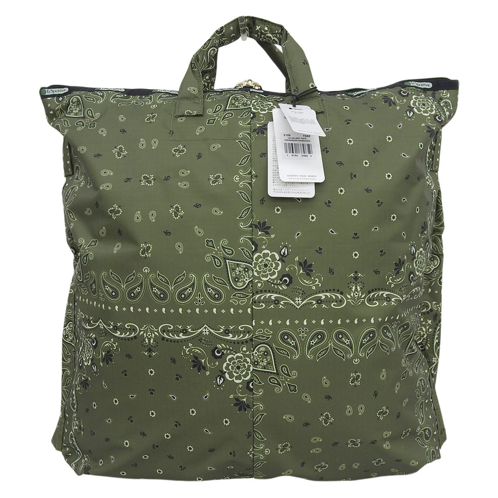 LESPORTSAC レスポートサック 新品同様 LG HELMET TOTE アトリエコレクション ハンドバッグ レディース カーキグリーン ハンドバッグ