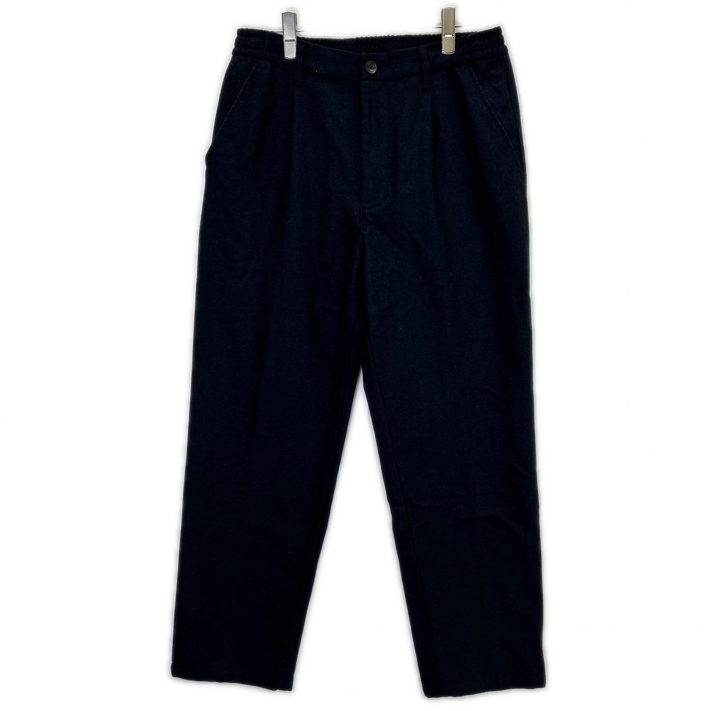 JOHN BULL ジョンブル ネイビー ウールライク 1タック トラウザーズ ボトムス