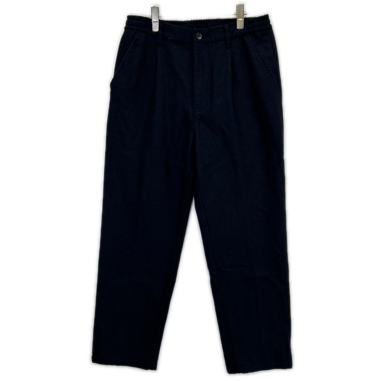 JOHN BULL ジョンブル ネイビー ウールライク 1タック トラウザーズ ボトムス