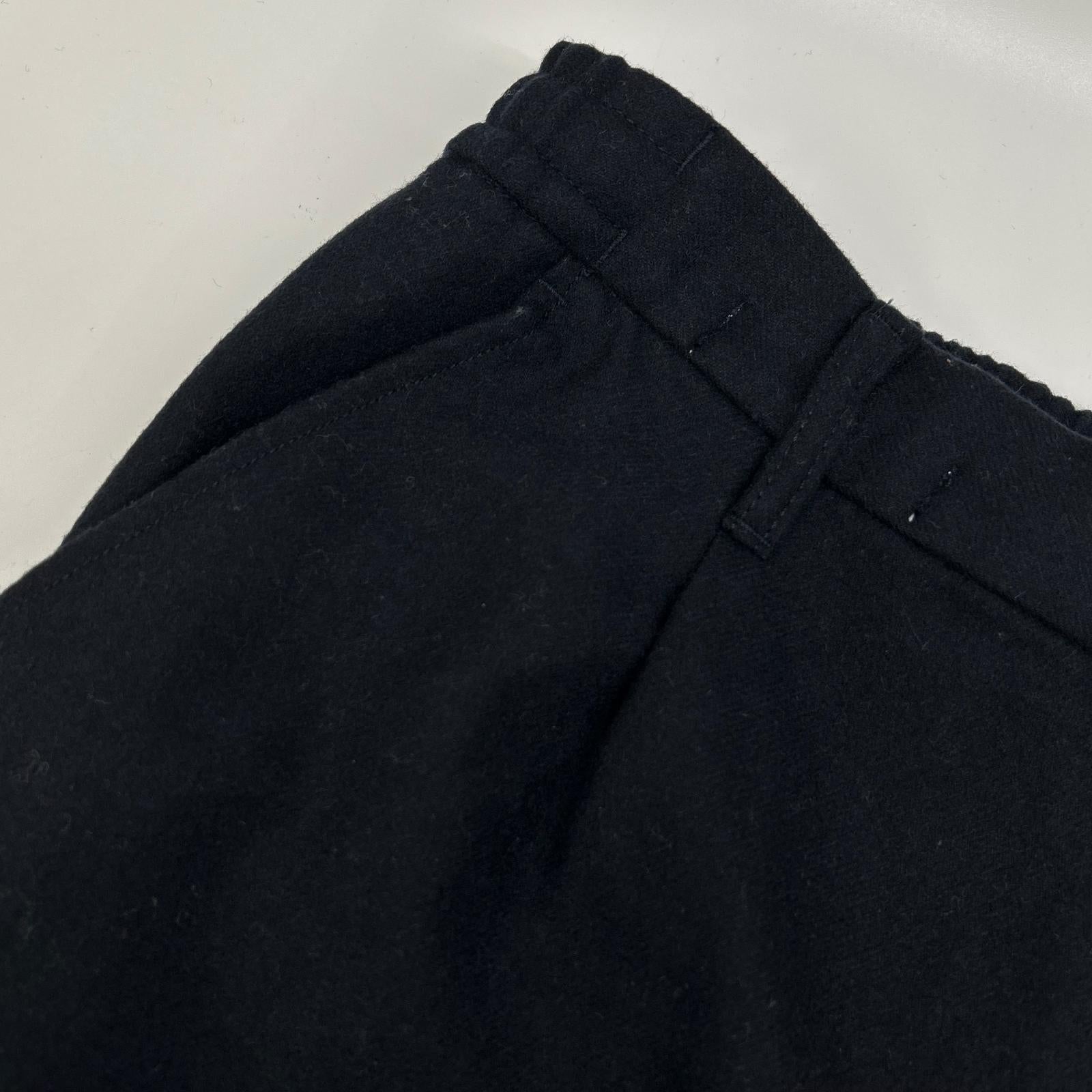 JOHN BULL ジョンブル ネイビー ウールライク 1タック トラウザーズ ボトムス