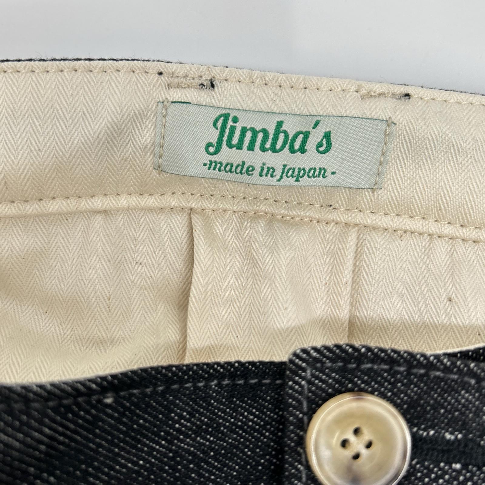 Jimba's ジンバズ チャコール 2タック デニムパンツ ボトムス