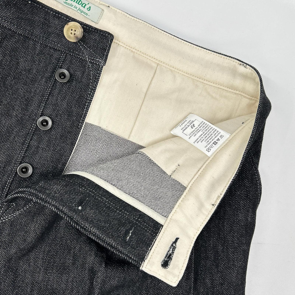 Jimba's ジンバズ チャコール 2タック デニムパンツ ボトムス