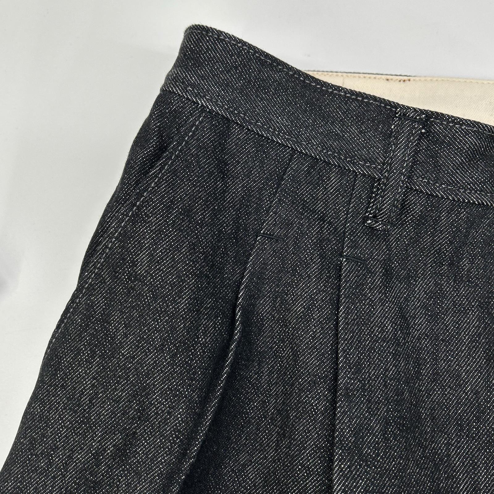 Jimba's ジンバズ チャコール 2タック デニムパンツ ボトムス
