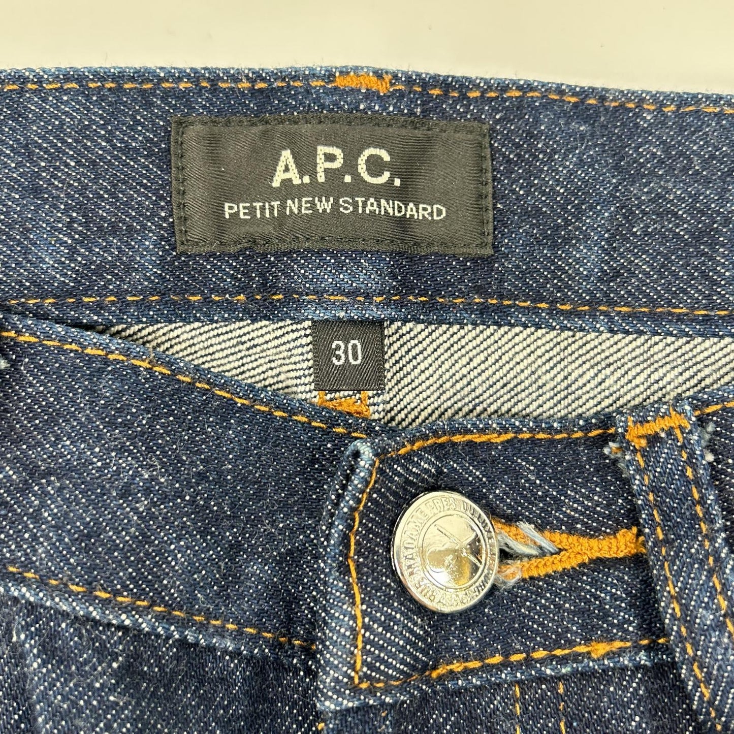 A.P.C. アーペーセー 0721 インディゴ ボタンフライ JEAN STANDARD ボトムス