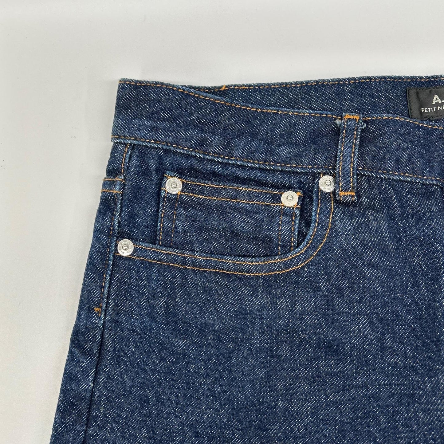 A.P.C. アーペーセー 0721 インディゴ ボタンフライ JEAN STANDARD ボトムス
