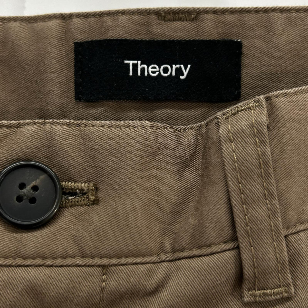 Theory Theory 2025 Beige STRAIGHT CHINO HANSON TWILL Bottoms