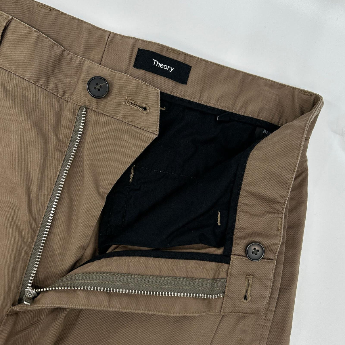 Theory Theory 2025 Beige STRAIGHT CHINO HANSON TWILL Bottoms