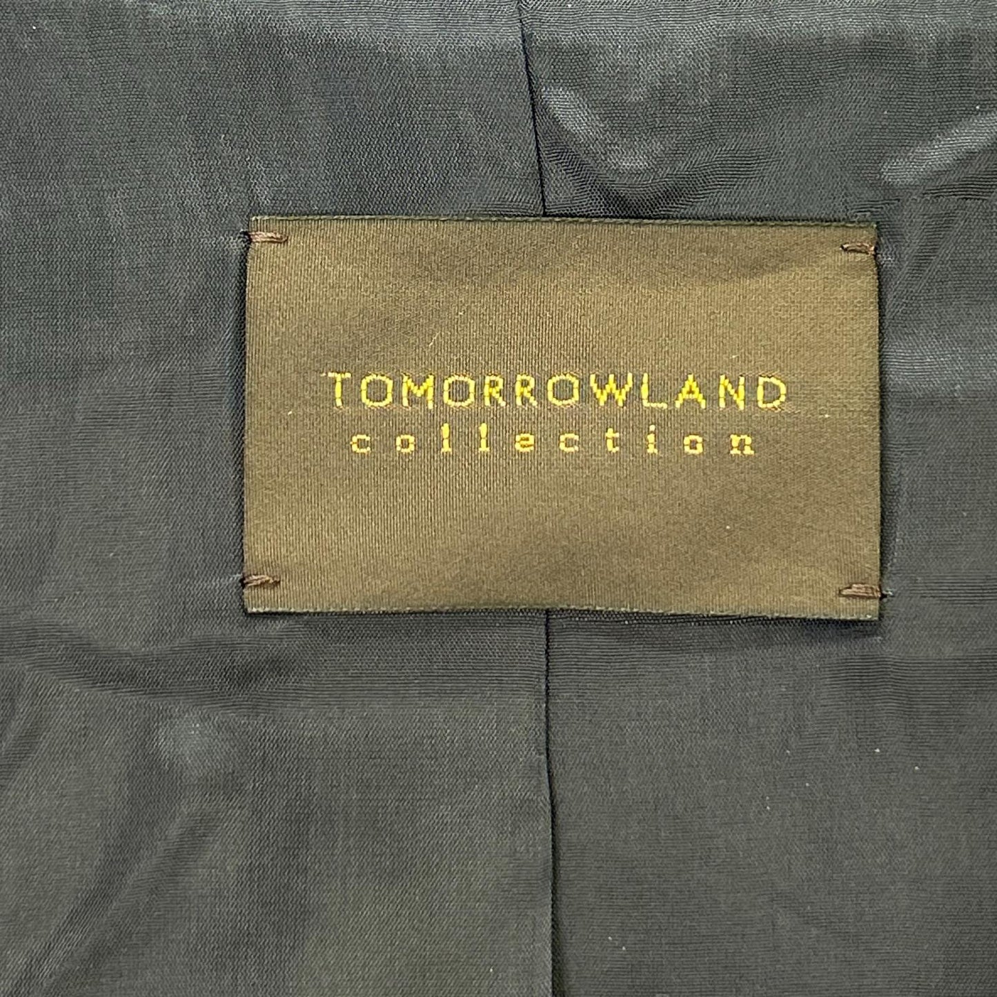 TOMORROWLAND トゥモローランド 25年製 ネイビー スーパーダブルフェイス スタンドカラーコート コート