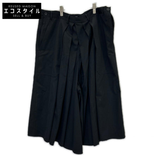Yohji Yamamoto POUR HOMME ヨウジヤマモトプールオム HL-P08-100 ブラック WOOL GABARDINE HAKAMA PANTS ボトムス