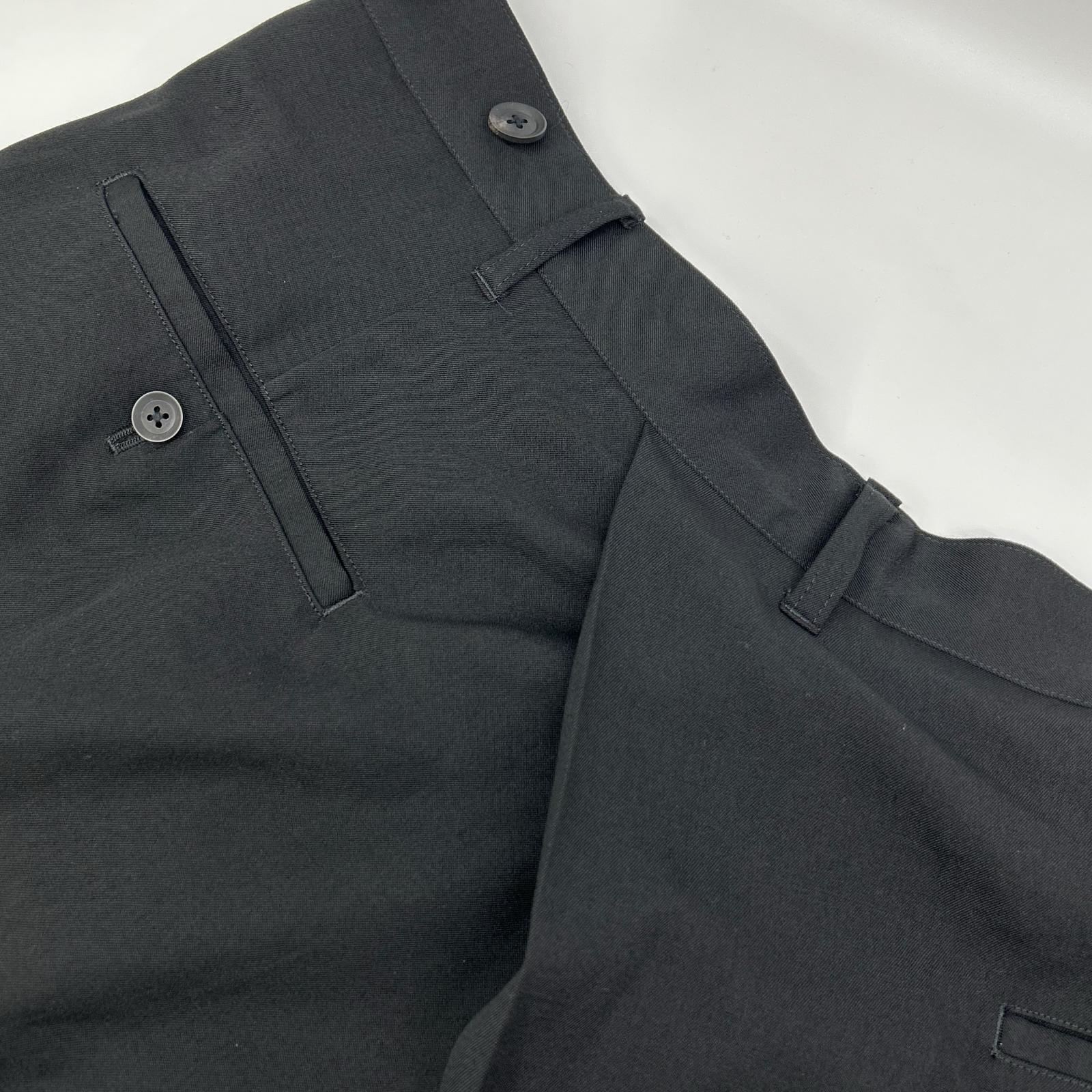 Yohji Yamamoto POUR HOMME ヨウジヤマモトプールオム HL-P08-100 ブラック WOOL GABARDINE HAKAMA PANTS ボトムス