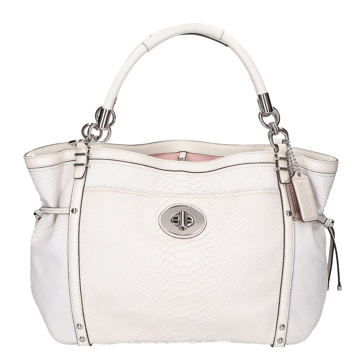 COACH コーチ 【美品】19585 パイソンレザー 2WAYショルダー トートバッグ