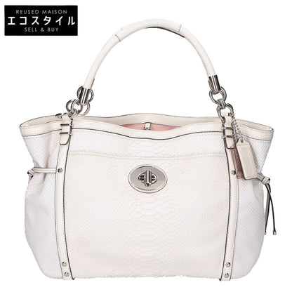 COACH コーチ 【美品】19585 パイソンレザー 2WAYショルダー トートバッグ
