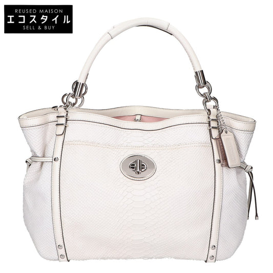 COACH コーチ 【美品】19585 パイソンレザー 2WAYショルダー トートバッグ