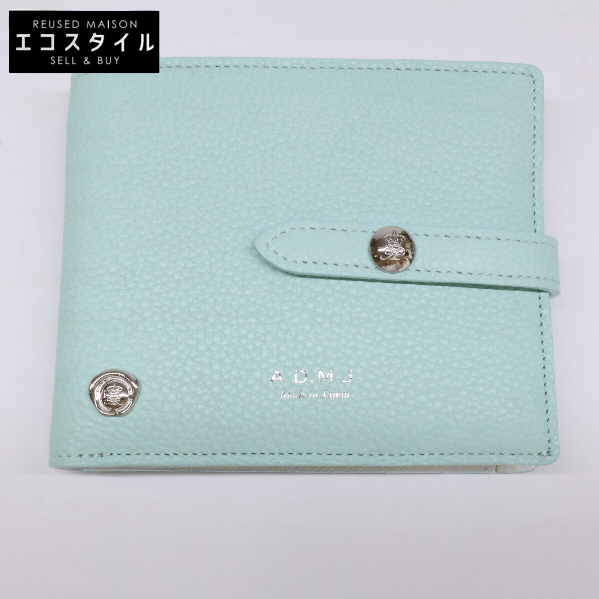 A.D.M.J. Accessoires De Mademoiselle ADMJ 【新品未使用】20SS06001 モーツァルト 2フォールド ウォレット 二つ折り財布（小銭入れあり）