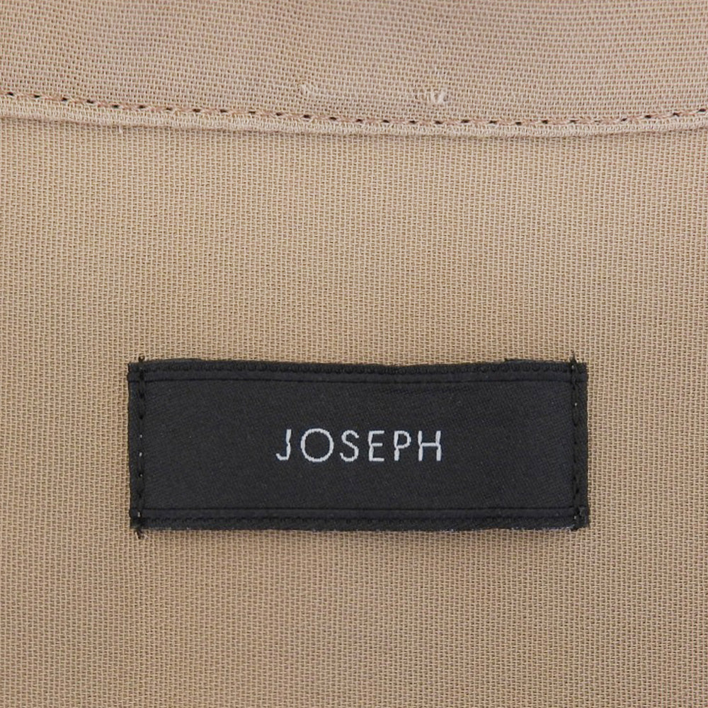 JOSEPH ジョセフ コットン ノースリーブ シャツワンピース レディース ブラウン 40 ワンピース