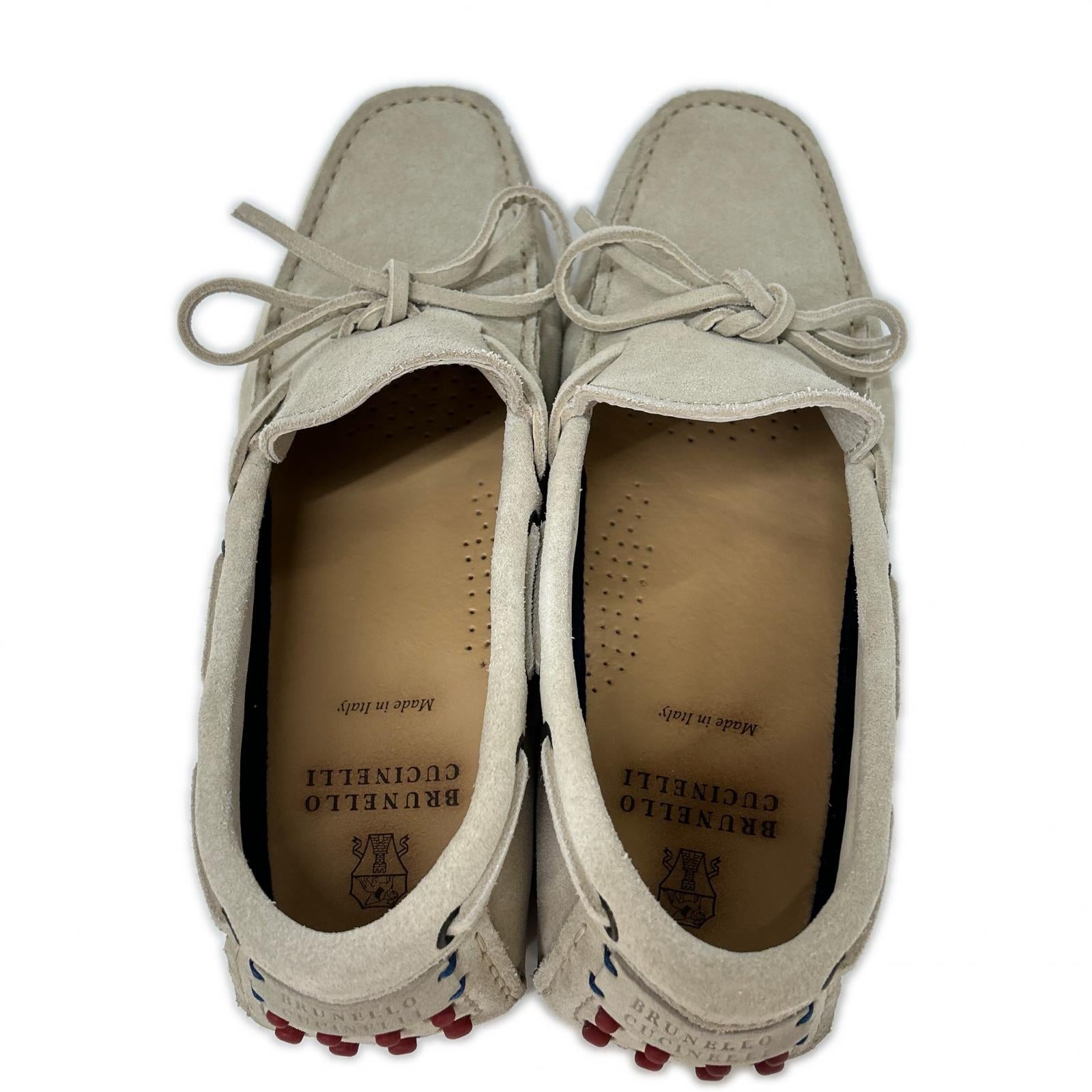 BRUNELLO CUCINELLI ブルネロクチネリ スエード ドライビングシューズ シューズ
