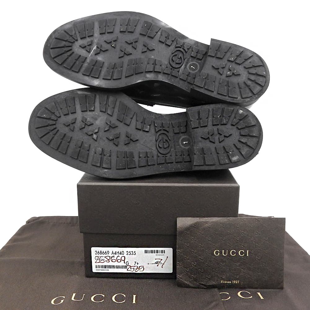 GUCCI グッチ ホースビット ローファー シューズ メンズ ブラック 7 シューズ