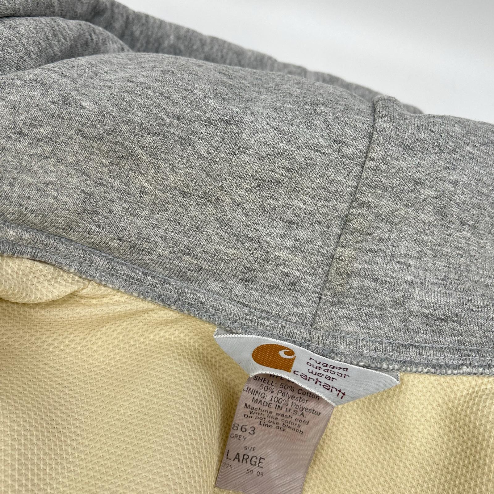 carhartt カーハート 863 グレー フルジップ パーカー　USA製　ダブルフェイス　80s トップス