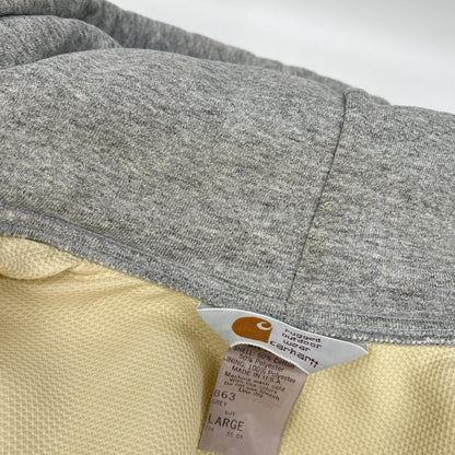 carhartt カーハート 863 グレー フルジップ パーカー　USA製　ダブルフェイス　80s トップス