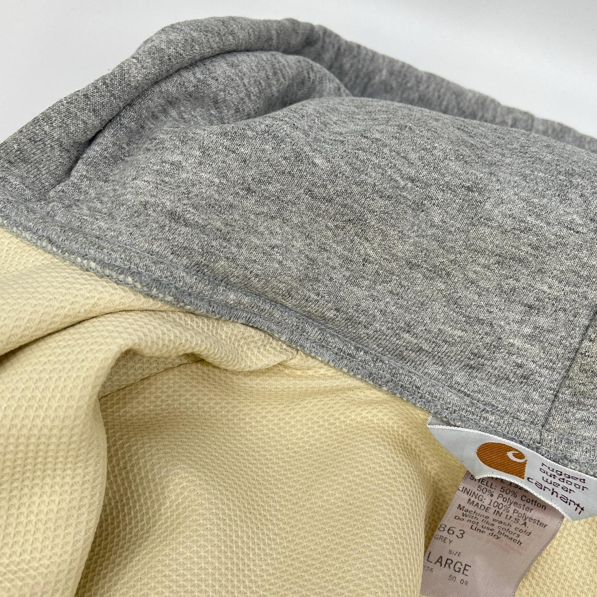 carhartt カーハート 863 グレー フルジップ パーカー　USA製　ダブルフェイス　80s トップス