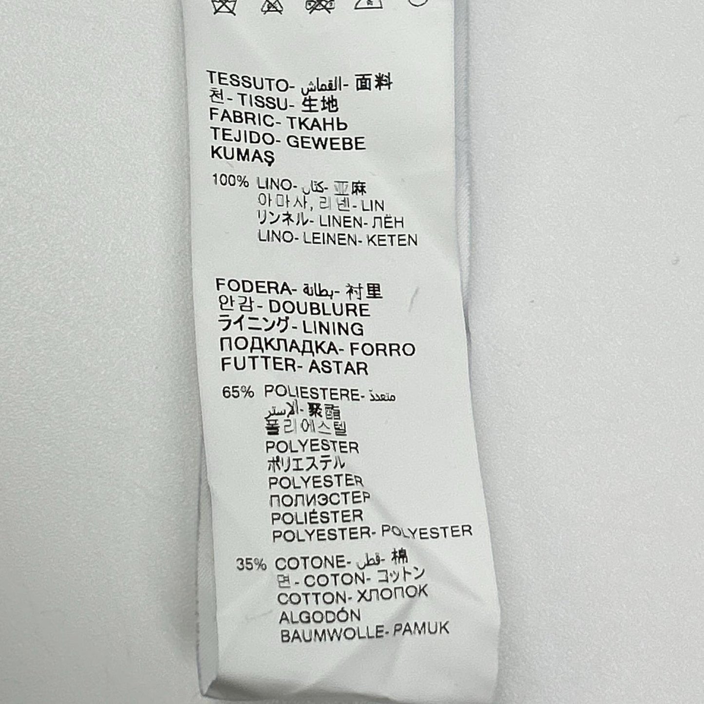PAOLONI パオローニ ネイビー リネン ドローコード パンツ ボトムス