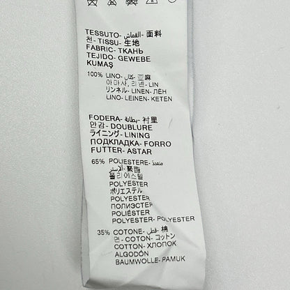 PAOLONI パオローニ ネイビー リネン ドローコード パンツ ボトムス