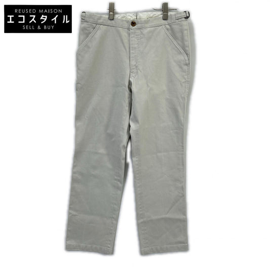 RING JACKET Ivory Corduroy Straight-Leg Pants Bottoms