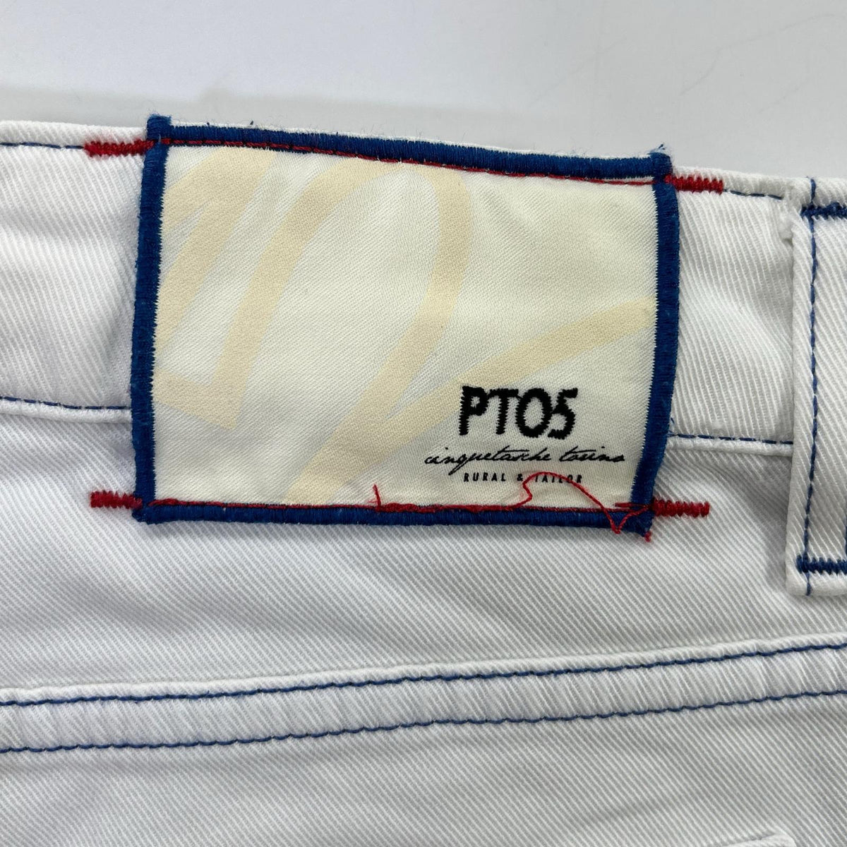 PT05 ピーティーゼロチンクエ スーパーホワイト デニム スリムパンツ ボトムス