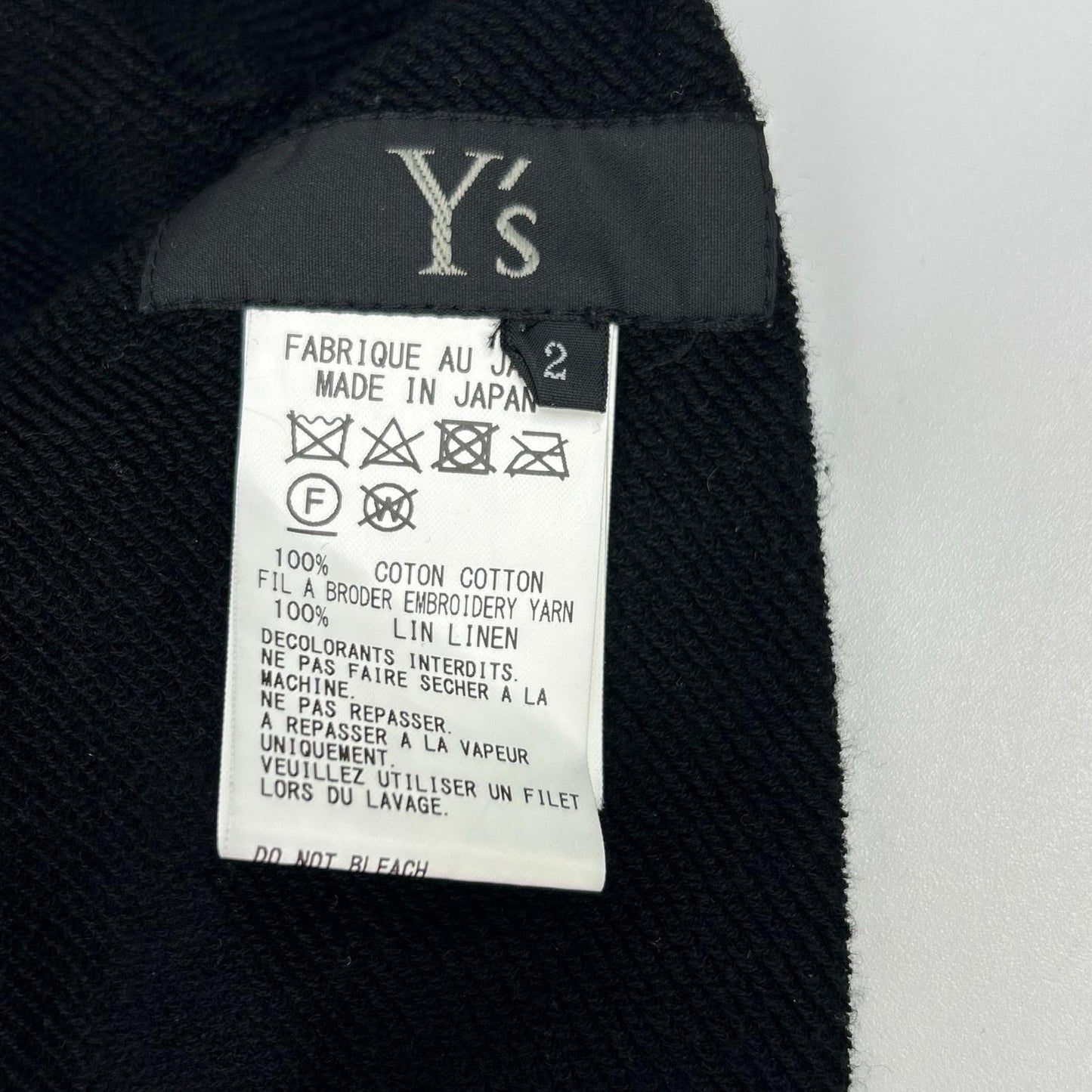 Y's ワイズ YZ-T03-061 ブラック ワイド サルエルパンツ ボトムス