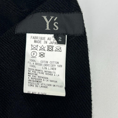 Y's ワイズ YZ-T03-061 ブラック ワイド サルエルパンツ ボトムス