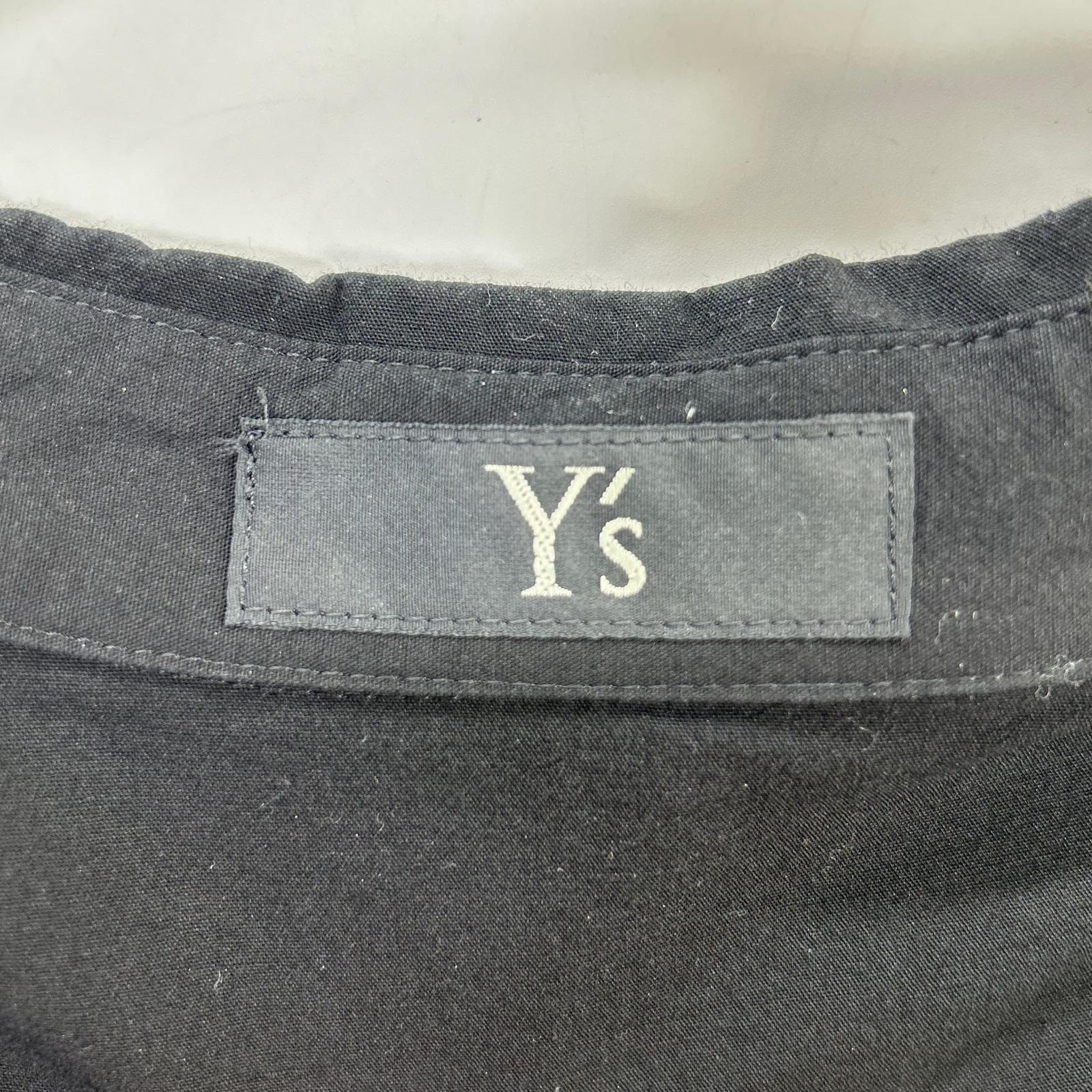 Y's ワイズ YU-B03-029 ブラック ドルマンスリーブシャツ トップス