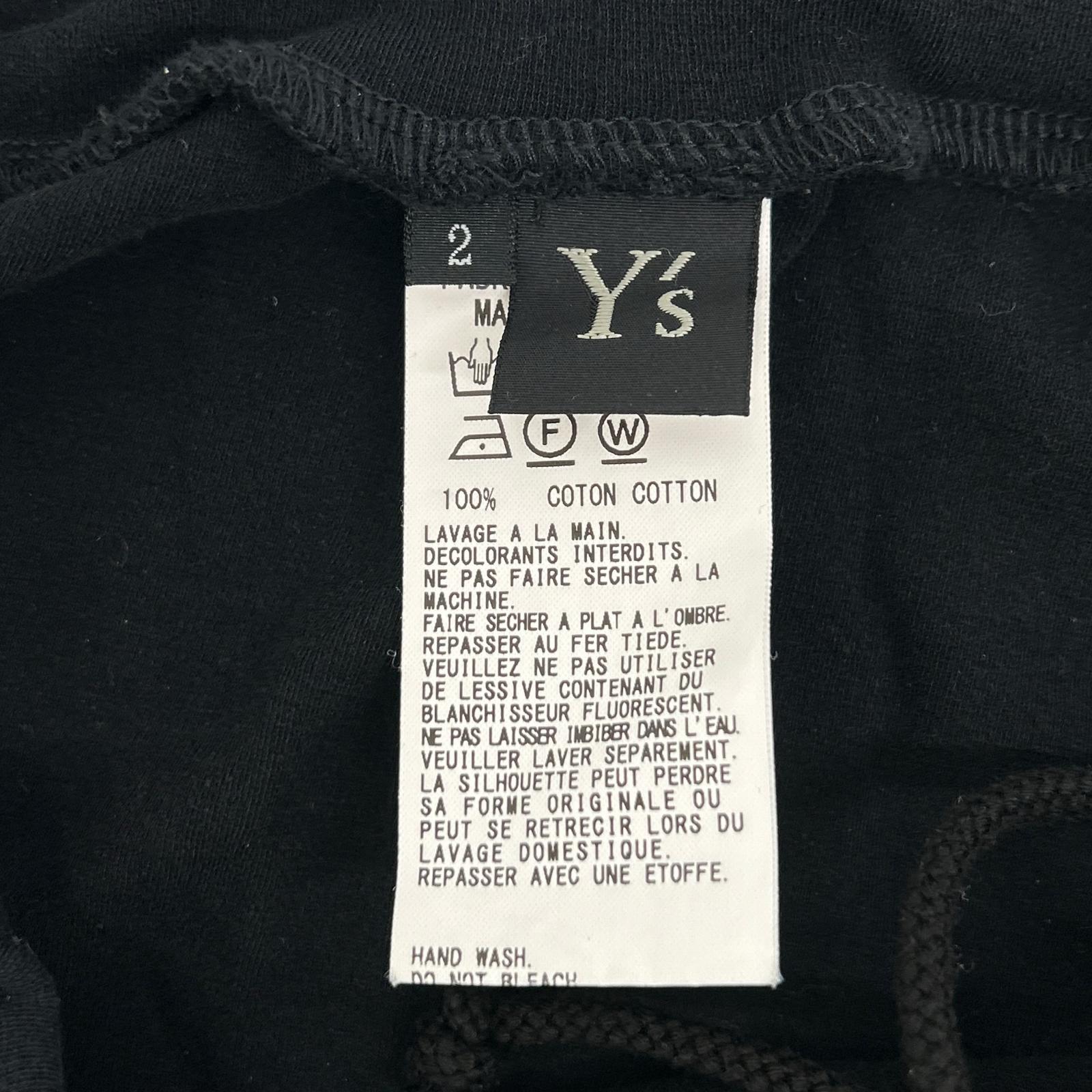 Y's ワイズ YR-T38-069 ブラック ワイド サルエルパンツ ボトムス