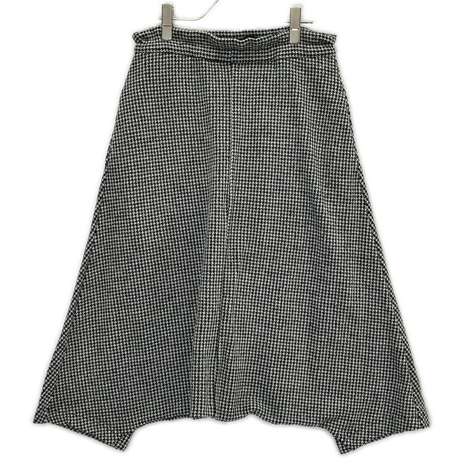Y's ワイズ YE-T65-169 ブラック×ホワイト ハウンドトゥース サルエルパンツ ボトムス
