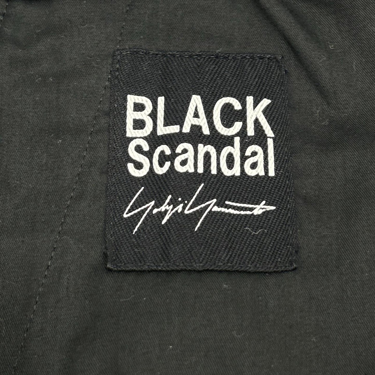 BLACK Scandal Yohji Yamamoto ブラックスキャンダルヨウジヤマモト HN-P25-013 ブラック 20SS Waist Elastin tuck Half Pants ボトムス