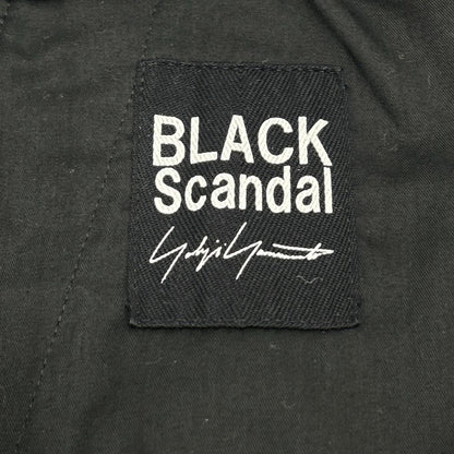 BLACK Scandal Yohji Yamamoto ブラックスキャンダルヨウジヤマモト HN-P25-013 ブラック 20SS Waist Elastin tuck Half Pants ボトムス