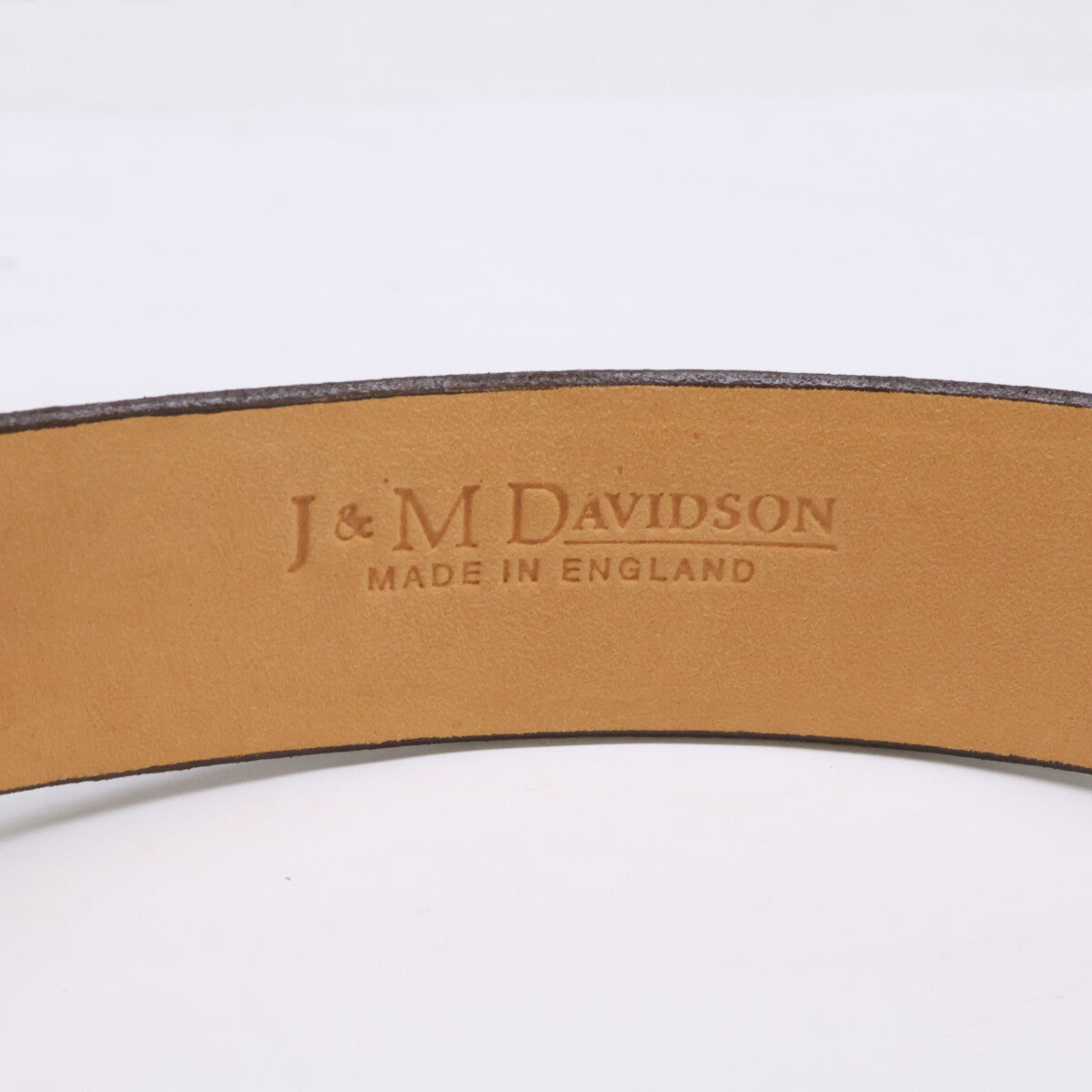 J&MDavidson ジェイアンドエムデヴィッドソン クロコ型押しレザー ベルト