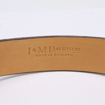 J&MDavidson ジェイアンドエムデヴィッドソン クロコ型押しレザー ベルト