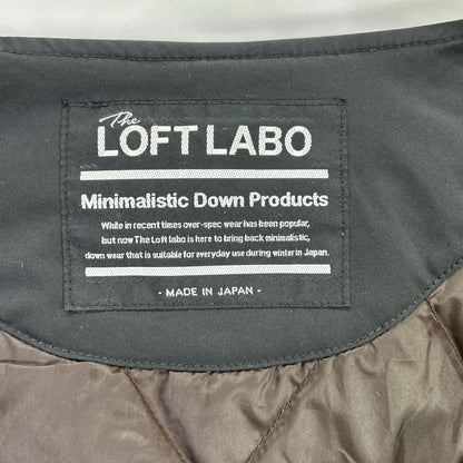 LOFT LABO ロフトラボ ブラック フルジップ ロングダウンコート コート