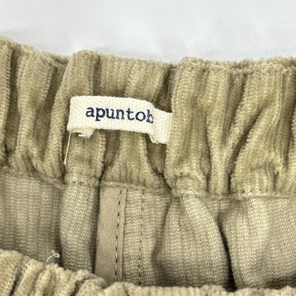 apuntob アプントビー ベージュ コーデュロイ パンツ ボトムス