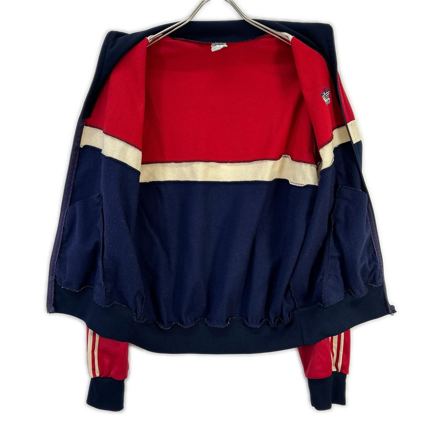adidas アディダス 80s ボルドー×ネイビー×ホワイト トラックジャケット ジャケット
