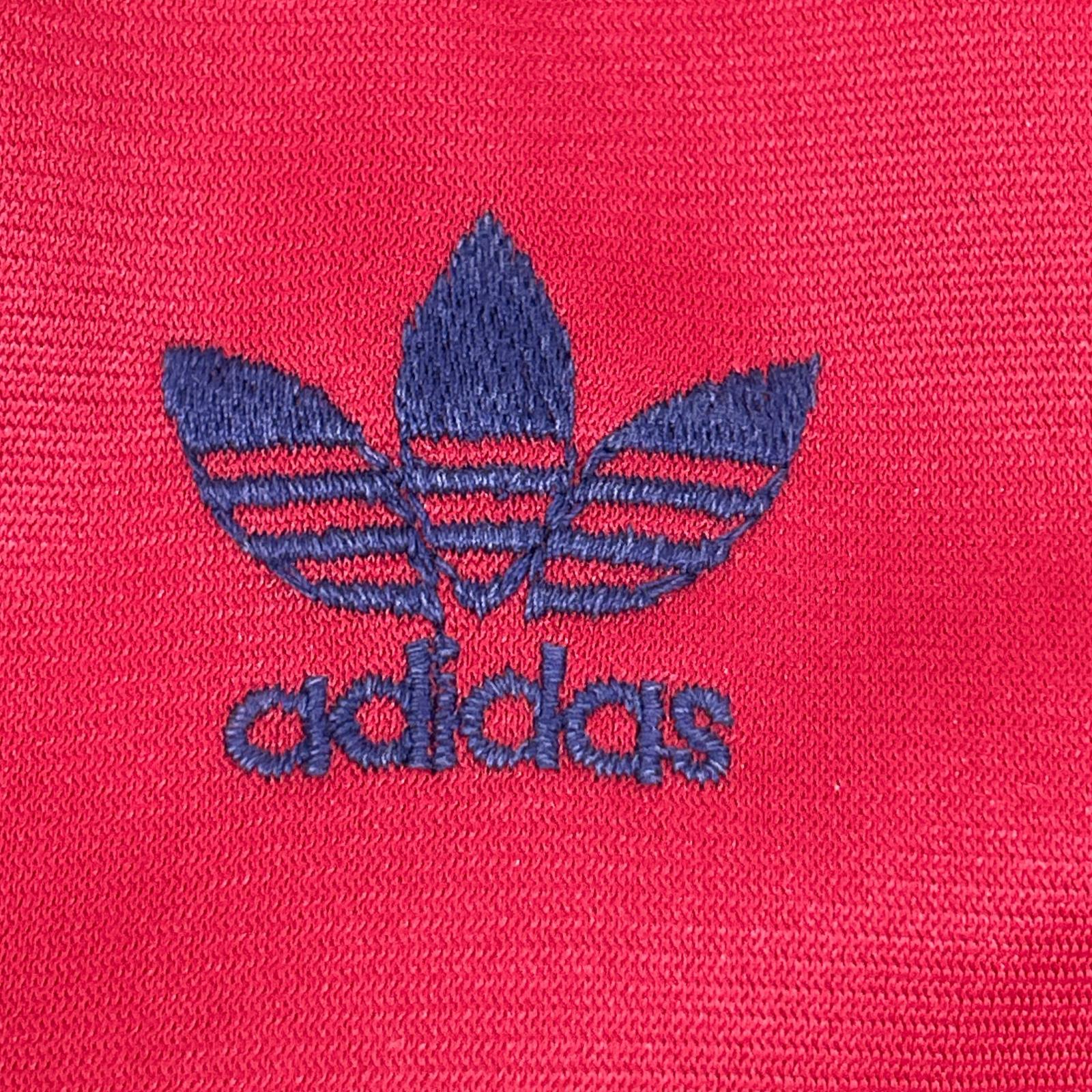 adidas アディダス 80s ボルドー×ネイビー×ホワイト トラックジャケット ジャケット